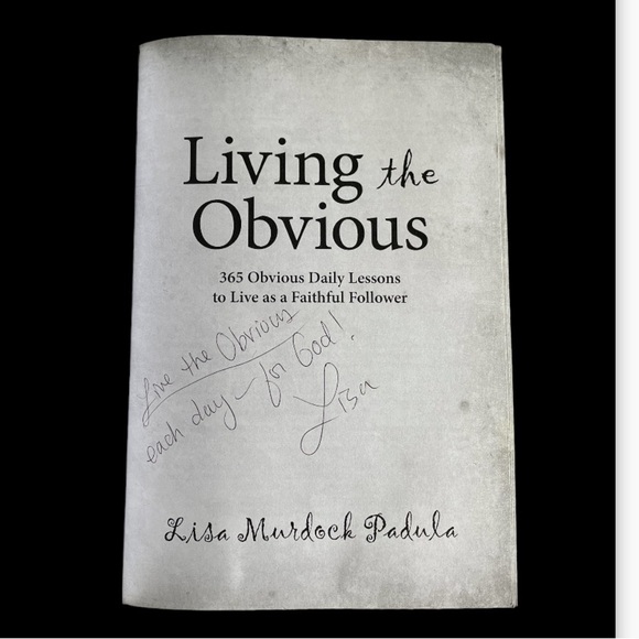 Living the Obvious, a beautiful devotion book signed by the author, Lisa Padula - Picture 3 of 5